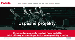 Desktop Screenshot of callida.cz